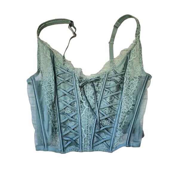 Victoria's Secret Other - Victoria's Secret Dream Angel Faux Lace Up Corset- Womens Size M-DD